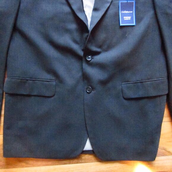 NWT MENS CROFT & BARROW Dark Charcoal Classic Sport Coat Blazer Jacket Size 42R - Picture 3 of 13